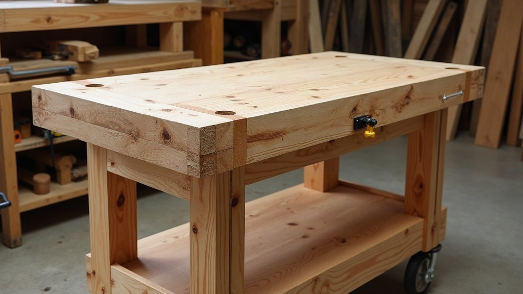 Build a Caster-Mounted Workbench That Won't Wobble During Hand Planing