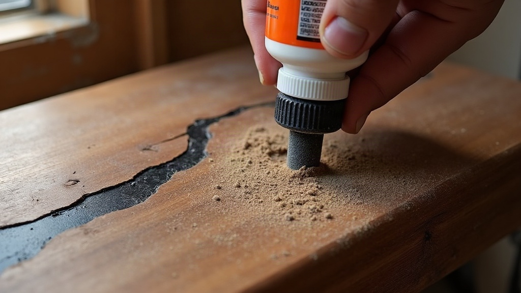 Hiding Hairline Cracks in Ebony with CA Glue and Sanding Dust